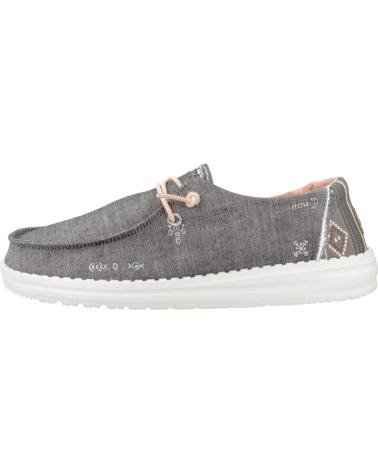 Nauticos per Donna HEY DUDE ZAPATILLAS MUJER MODELO WENDY BOHO COLOR GRIS GREY