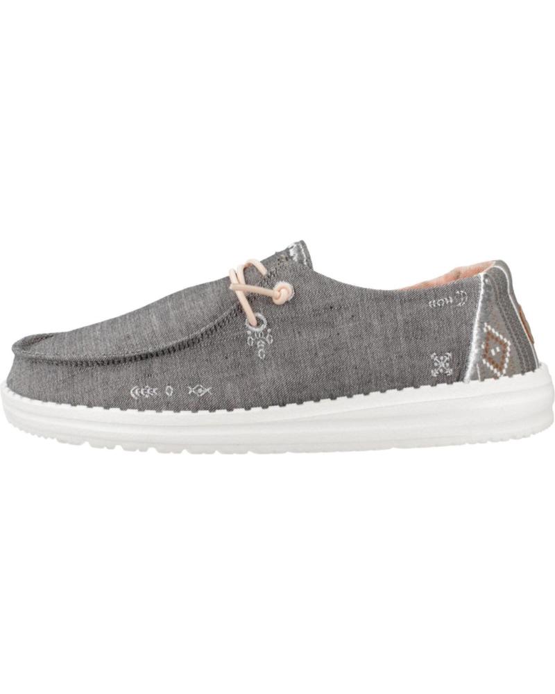 Nauticos per Donna HEY DUDE ZAPATILLAS MUJER MODELO WENDY BOHO COLOR GRIS GREY