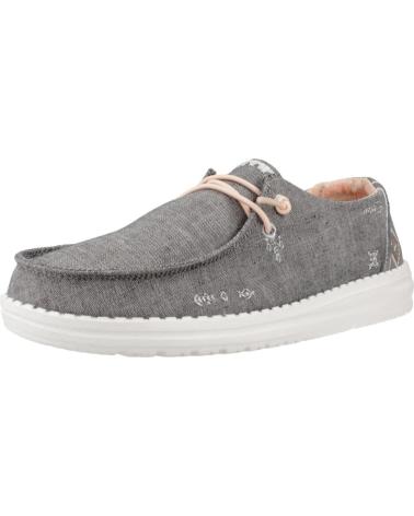 Nauticos per Donna HEY DUDE ZAPATILLAS MUJER MODELO WENDY BOHO COLOR GRIS GREY