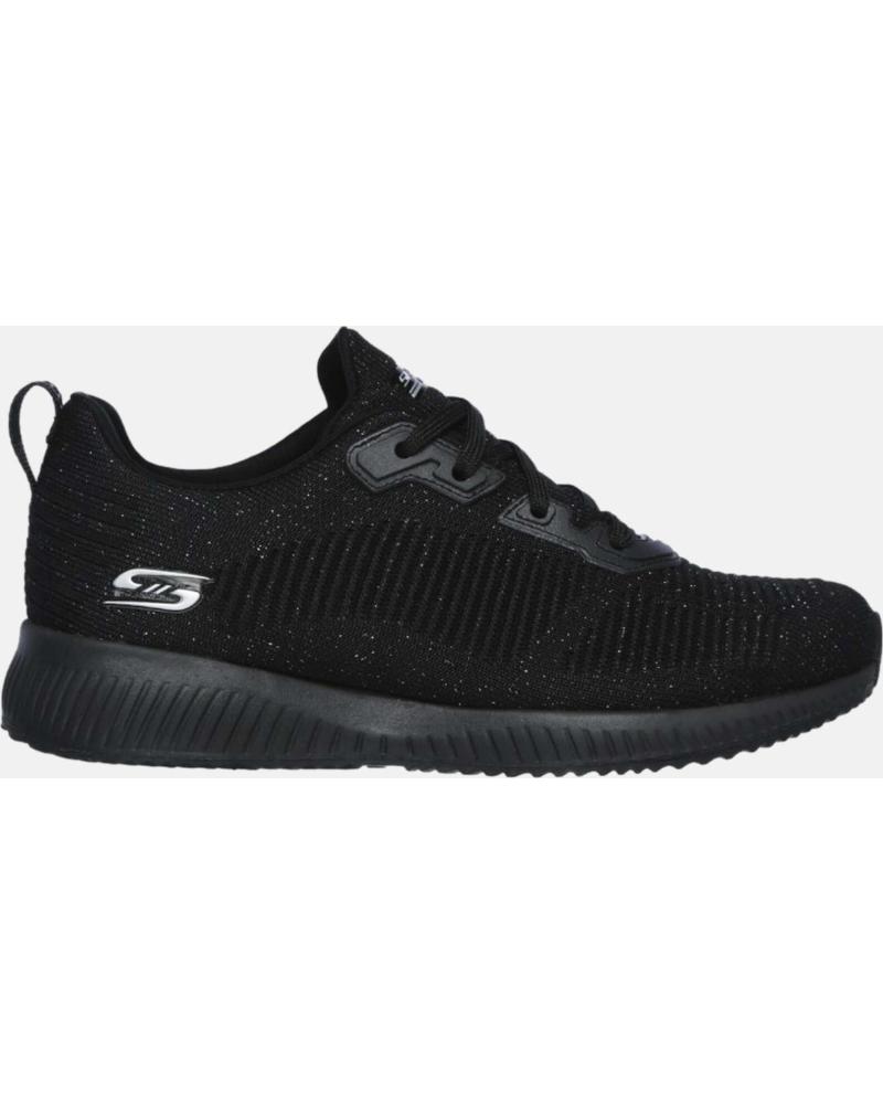 Sportif pour Femme SKECHERS ZAPATILLAS BOBS SQUAD BLACK