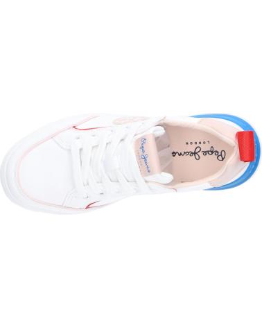 Sportschuhe für Damen und Mädchen PEPE JEANS PGS30539 BAXTER PATCH 800WHITE
