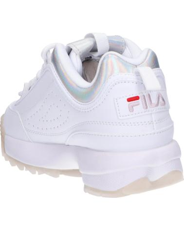 Sapatilhas de Mulher e Menina e Menino FILA FFT0017 DISRUPTOR F 13078 WHITE-IRIDESCENT