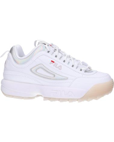 Sapatilhas de Mulher e Menina e Menino FILA FFT0017 DISRUPTOR F 13078 WHITE-IRIDESCENT