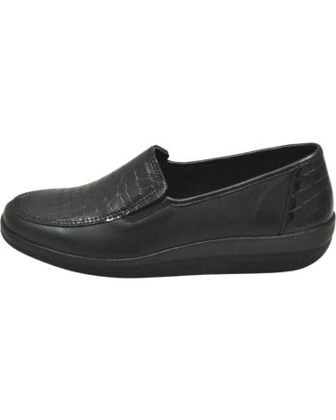 Zapatos de Mujer LUMEL - MOCASIN CON ELASTICO EN EL LATERAL PLANTILLA EXTRA BLACK 2738-958