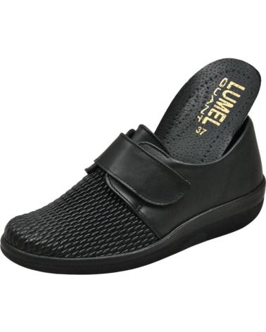 Schuhe für Damen LUMEL - ZAPATO CIERRE POR CONTACTO PALA ELASTICA PLANTILL BLACK STRETCH 2738