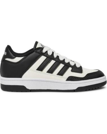 Sportivo per Donna e Bambina e Bambino ADIDAS JR0166 RAPID COURT LOW J CBLACK-CLOWHI-FTWWHT