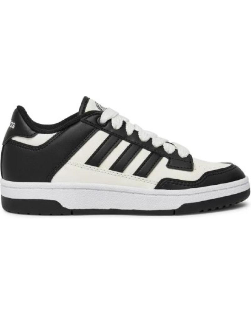Sportivo per Donna e Bambina e Bambino ADIDAS JR0166 RAPID COURT LOW J CBLACK-CLOWHI-FTWWHT