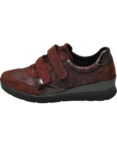 Zapatos de Mujer LUMEL – SNEAKER DEPORTIVO URBANO CIERRE POR CONTACTO PLAN BORDO 1055-BORDO FLOWER 905