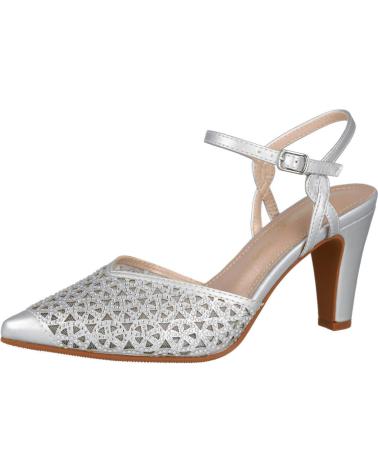 Sandales pour Femme PRESTIGIO C-517 ZAPATOS DE TACON PARA MUJER PLATA