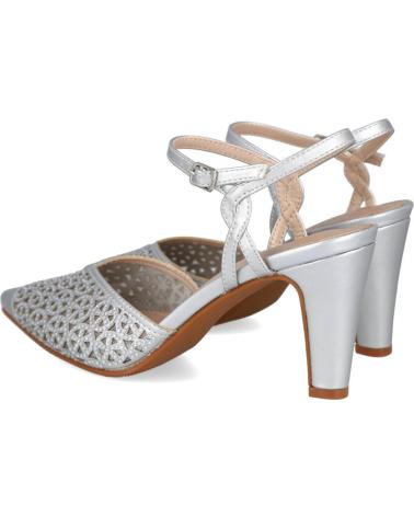 Sandales pour Femme PRESTIGIO C-517 ZAPATOS DE TACON PARA MUJER PLATA