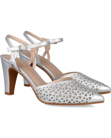 Sandales pour Femme PRESTIGIO C-517 ZAPATOS DE TACON PARA MUJER PLATA