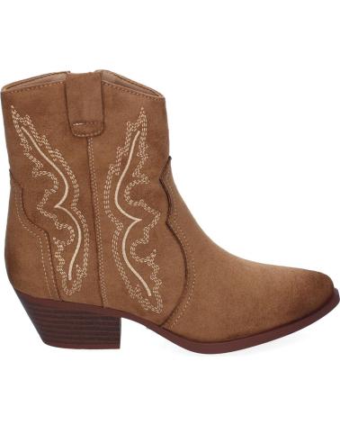 Stivaletti per Donna PUNTOSALAO BOTINES ESTILO CAMPERO TACON BAJO PARA MUJER COLOR CUERO VRA VARIOS COLORES