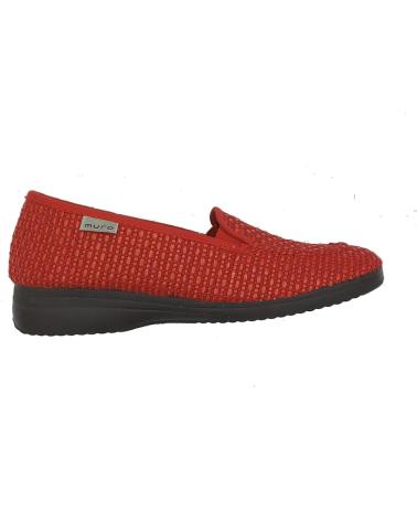 Woman shoes GARRIDO MURO MOSASIN LONA MUJER ROJO
