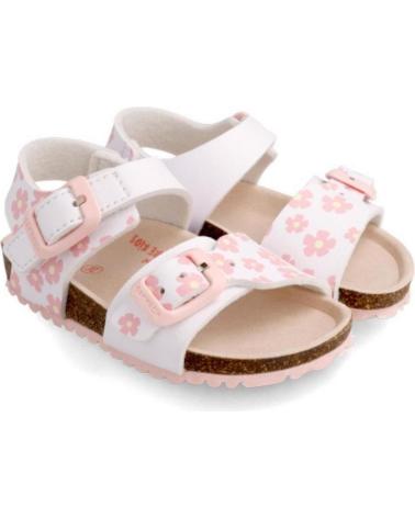 girl Sandals GARVALIN SANDALIAS BLANCA Y FLORES