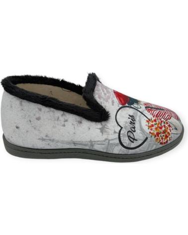 Pantufas de Mulher ROAL ZAPATILLA CASA CERRADA GRIS