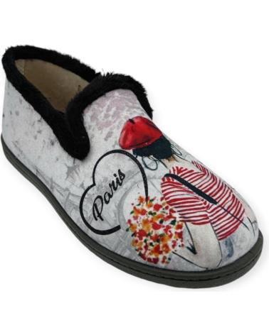 Pantufas de Mulher ROAL ZAPATILLA CASA CERRADA GRIS