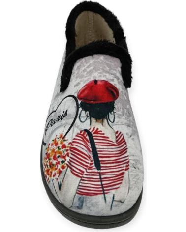 Pantufas de Mulher ROAL ZAPATILLA CASA CERRADA GRIS