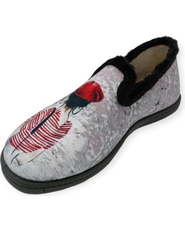 Pantufas de Mulher ROAL ZAPATILLA CASA CERRADA GRIS