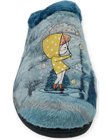Pantufas de Mulher ROAL 12037 CHICA LLUVIA PLANTILLA EXTRAIBLE VARIOS COLORES AZUL