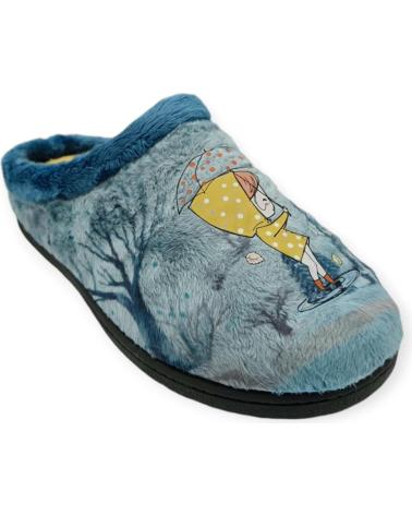 Pantufas de Mulher ROAL 12037 CHICA LLUVIA PLANTILLA EXTRAIBLE VARIOS COLORES AZUL