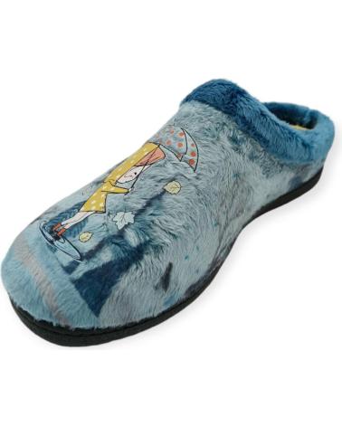 Pantufas de Mulher ROAL 12037 CHICA LLUVIA PLANTILLA EXTRAIBLE VARIOS COLORES AZUL