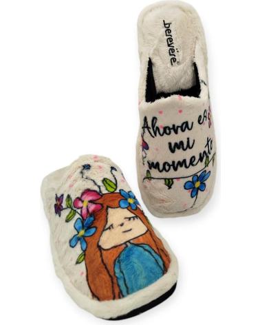 Calzado de casa de Mujer BEREVERE ZAPATILLA CASA GRIS