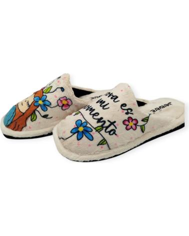 Calzado de casa de Mujer BEREVERE ZAPATILLA CASA GRIS