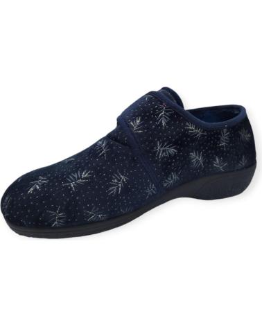 Pantufas de Mulher BEREVERE ZAPATILLA VELCRO AZUL