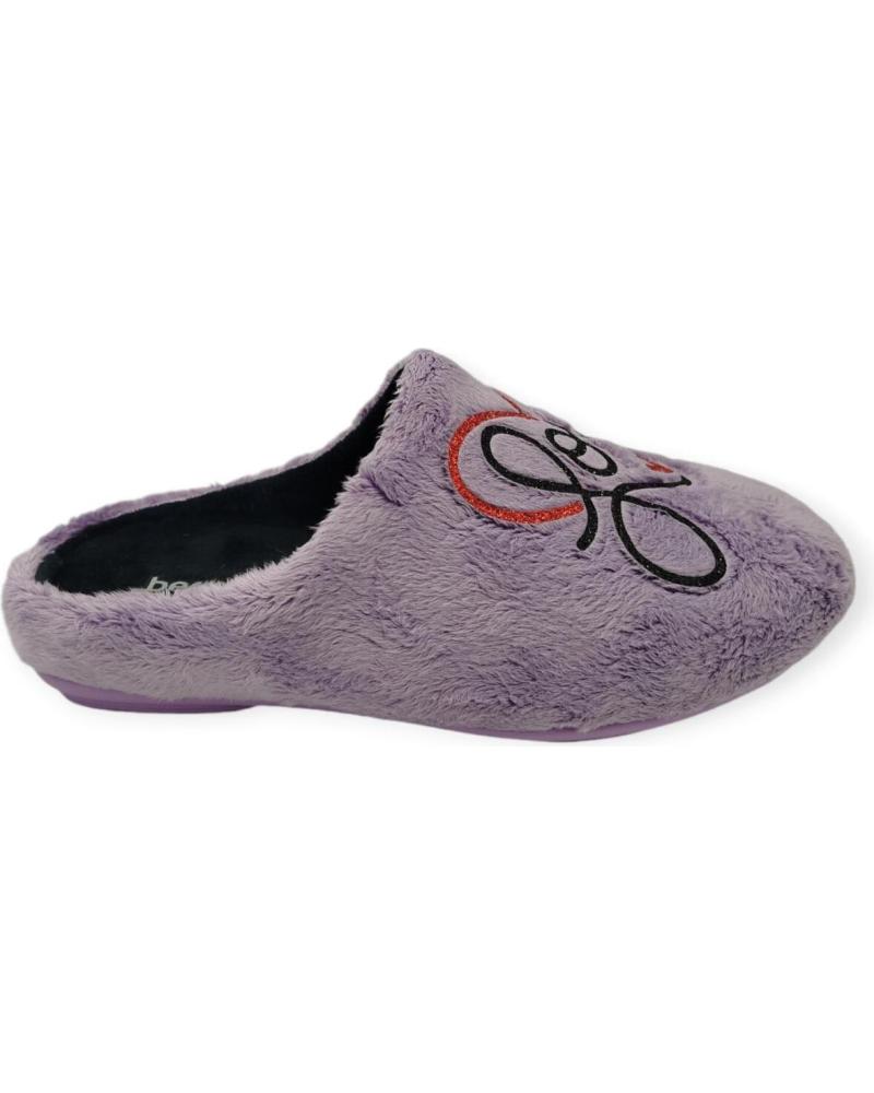 Calzado de casa de Mujer BEREVERE ZAPATILLA CASA MORADO