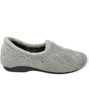 Pantufas de Mulher BEREVERE ZAPATILLA CASA CERRADA GRIS