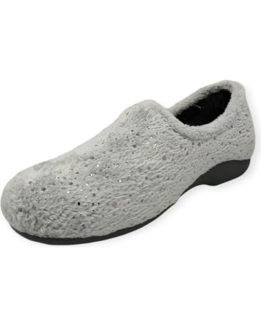 Pantufas de Mulher BEREVERE ZAPATILLA CASA CERRADA GRIS
