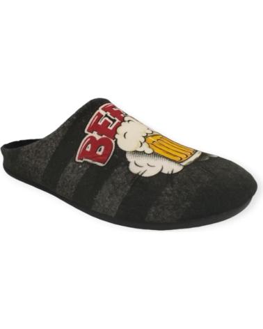 Hausschuhe für Herren CALZAMUR ZAPATILLA CASA 40423 NEGRO