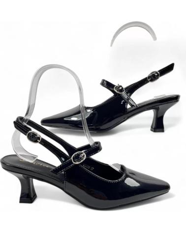 Sandálias de Mulher TIMBOS SANDALIA TACON DESTALONADO MUJER 130751 NEGRO