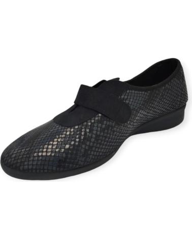 Sportif pour Femme BEREVERE ZAPATILLA CONFORT VELCRO NEGRO