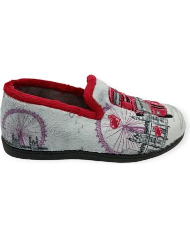 Pantofole per Donna ROAL ZAPATILLA CASA CERRADA GRIS