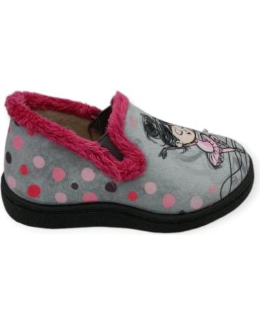 Pantofole per Bambina ROAL ZAPATILLA CASA CERRADA GRIS