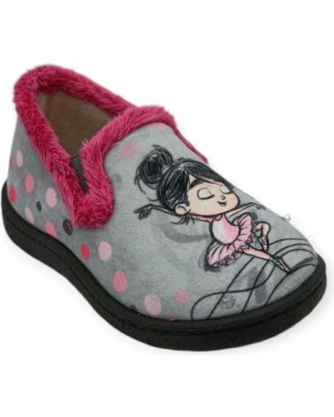 Hausschuhe für Mädchen ROAL ZAPATILLA CASA CERRADA GRIS
