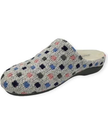 Hausschuhe für Damen BEREVERE ZAPATILLA CASA GRIS
