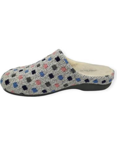 Hausschuhe für Damen BEREVERE ZAPATILLA CASA GRIS
