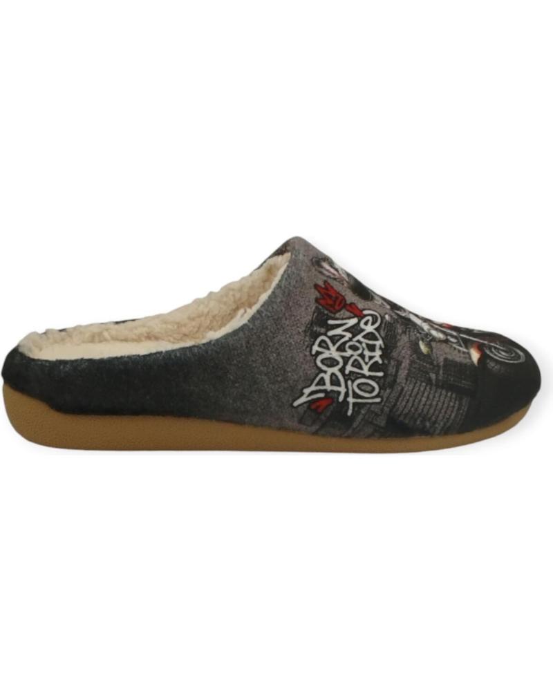 Hausschuhe für Herren CALZAMUR ZAPATILLA CASA 40434 NEGRO
