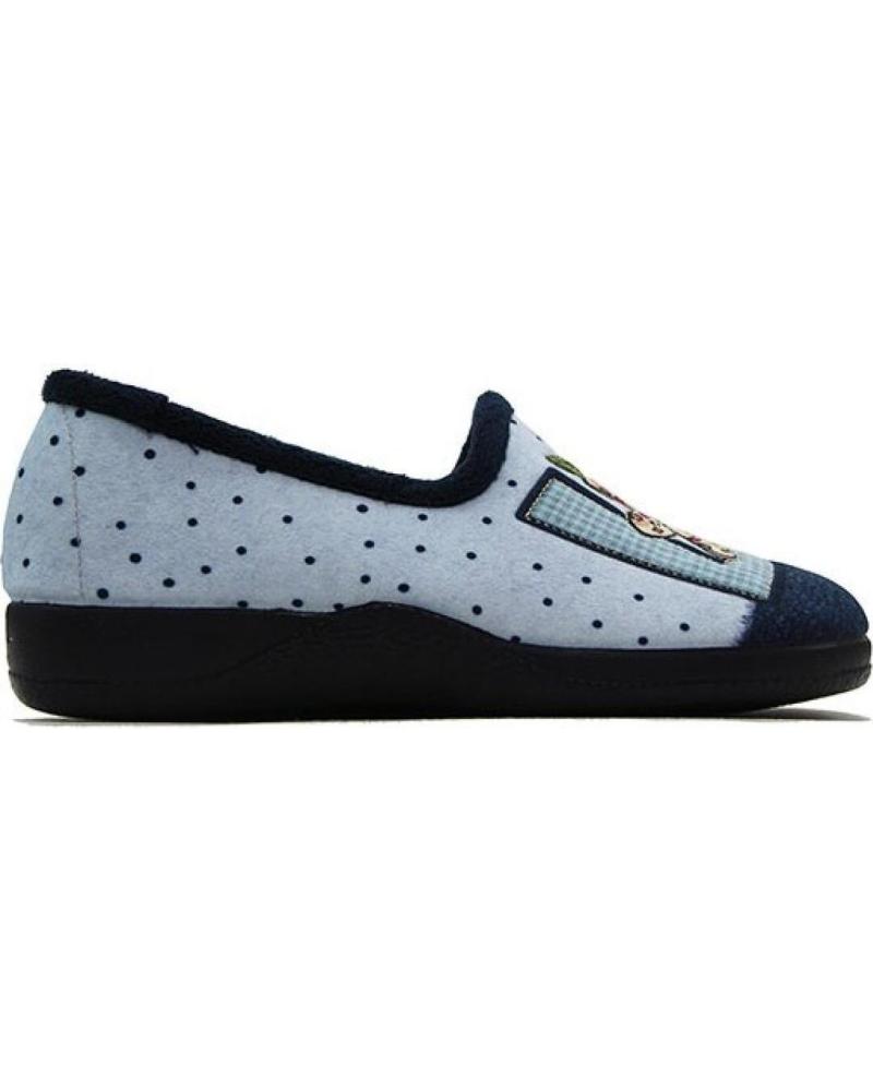 Calzado de casa de Mujer VALVERDE DEL CAMINO ZAPATILLA D VALVERDE 1169 AZUL