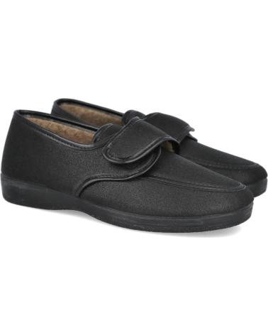 Scarpe per Uomo L&R SHOES LR SHOES 230 ZAPATOS SUAVES CON CIERRE ADHESIVO PARA HOMBRE NEGRO