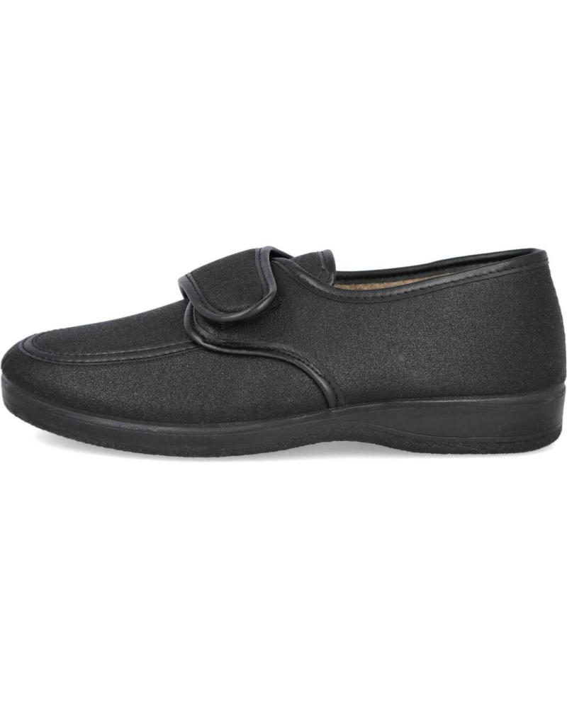 Scarpe per Uomo L&R SHOES LR SHOES 230 ZAPATOS SUAVES CON CIERRE ADHESIVO PARA HOMBRE NEGRO
