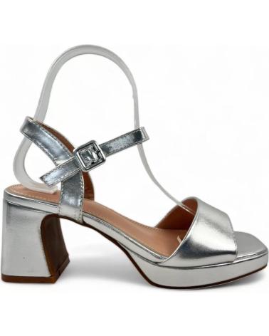 Sandalen für Damen TIMBOS SANDALIA TACON FIESTA DE MUJER PLATA 130788 PLATEADO