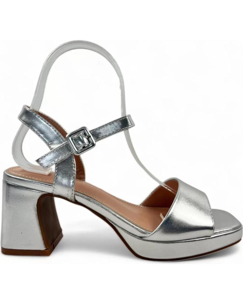 Sandalen für Damen TIMBOS SANDALIA TACON FIESTA DE MUJER PLATA 130788 PLATEADO