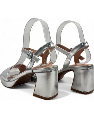 Sandalen für Damen TIMBOS SANDALIA TACON FIESTA DE MUJER PLATA 130788 PLATEADO