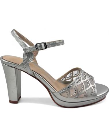 Sandalen für Damen TIMBOS SANDALIA TACON FIESTA MUJER PLATA 130766 PLATEADO