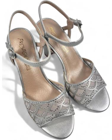 Sandalen für Damen TIMBOS SANDALIA TACON FIESTA MUJER PLATA 130766 PLATEADO