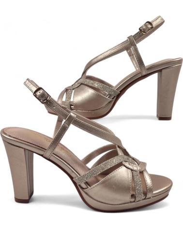 Sandalen für Damen TIMBOS SANDALIA TACON FIESTA MUJER TAUPE 130763 VERDE