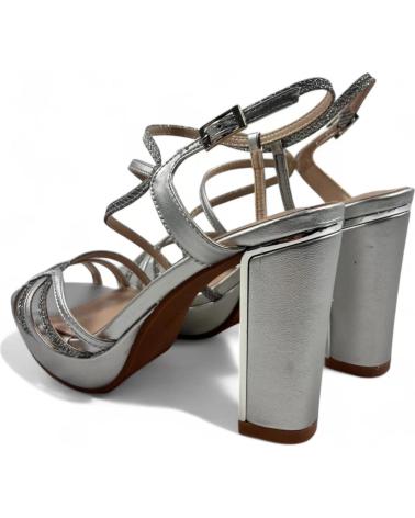 Sandalen für Damen TIMBOS SANDALIA TACON FIESTA MUJER PLATA 130757 PLATEADO